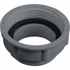 REDUCTIERING SPOELBAK + RUBBERRING 1 1/4" BUITENDRAAD-1 1/2" BINNENDRAAD GRIJS [TEC356405G]