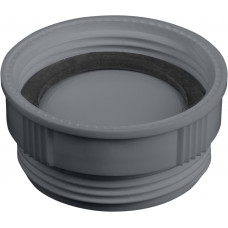 SIFONSTOP KUNSTSTOF+RUBBERRING 1 1/2" BINNEN/BUITENDRAAD GRIJS [TEC356403G]