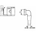 SLANGAANSLUITSTUK HAAKS SPOELBAK 1"- SLANGTULE 20-24MM GRIJS [TEC356395R]