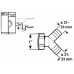 Y-AANSLUITING AFLOOP SPOELBAK 1''-SLANGTULE 21-23MM GRIJS [TEC356401R]