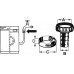 HALVE KOPPELING M22X1 SLANGTULE 1/2" MESSING VERCHROOMD MET SLANGKLEM [TEC308097]