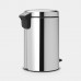 BRABANTIA NEWICON PEDAALEMMER 12L BRILLIANT STEEL