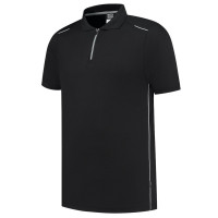 POLOSHIRT ACCENT ZWART/GRIJS L