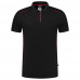 POLOSHIRT ACCENT ZWART/ROOD