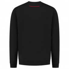 SWEATER ACCENT ZWART/ROOD