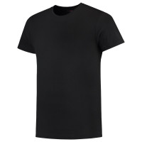 T-SHIRT FITTED ZWART L