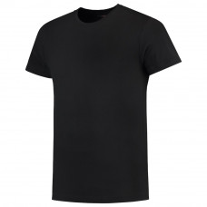 T-SHIRT FITTED ZWART