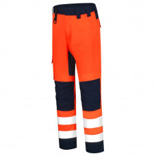 WERKBROEK HIGH VIS BICOLOR FLUOR ORANGE INK