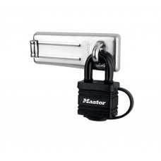 MASTERLOCK OVERVALSLOT + HANGSLOT GELAMINEERD ZWART 40 MM