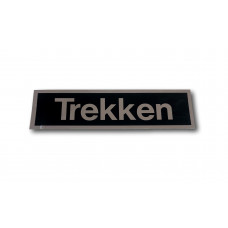 STICKER 165X45 ZWART/ZILVER TEKST "TREKKEN" HORIZONTAAL