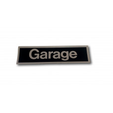 STICKER 165X45 ZWART/ZILVER TEKST "GARAGE"