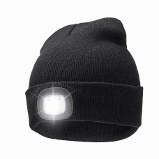 MUTS TAB ACRYL BEANIE, SMD-LED, 100 LM, OPLAADBAAR USB, 3 LICHTSTANDEN, IP44