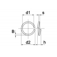 VEERRING DIN 127B ELEKTROLYTISCH VERZINKT M5