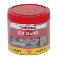 FISCHER MUURPLUG SX8X40 BOX á 80 STUKS