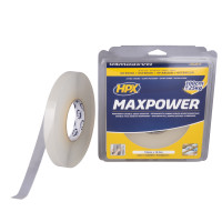 MAX POWER TRANSPARENT BEVESTIGINGSTAPE HPX - 19MM X 16,5M