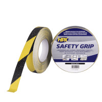 ANTI-SLIP TAPE HPX - ZWART/GEEL 25MM X 18M