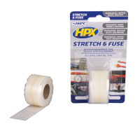 STRETCH & FUSE ZELFVULKANISERENDE TAPE HPX - TRANSPARANT 25MM X 3M