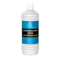 GEDISTILLEERD GEDEMINERALISEERD WATER FLES á 1 LTR